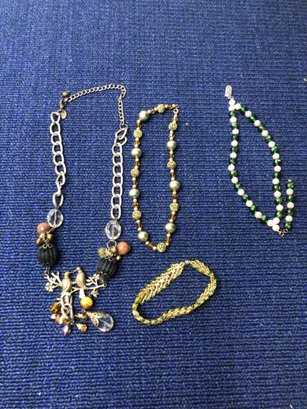 3 Necklaces & 1 Bracelet