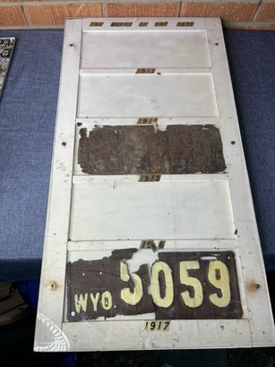Old License Plates-16 X 30