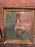 Antique Indian Boy Art With Gold Frame