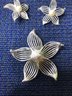 Silver Flower Pin & Clip Ons