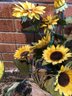Hanging Basket With Sunflowers