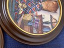 3 Edwin M Knowles PLates, Framed