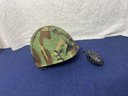 Military Hat And Grenade