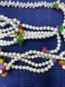 4 White Necklaces