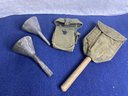 Military Shovel And Funnels
