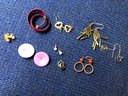 8 Pr Earrings & 1 Pin