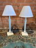 Set Of White Lamps
