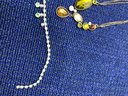2 Necklaces, 1 Bracelet & 1 Pin
