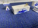 Dollhouse Furniture - Handpainted Delft Blue