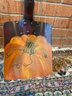 Pumpkin Crow Shovel Decor