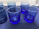 7 Small Blue Glasses