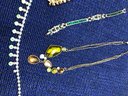 2 Necklaces, 1 Bracelet & 1 Pin