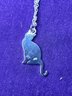 .925 Cat Pendant With Necklace