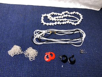2 Necklaces & 4 Pr Earrings