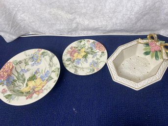 Oscar De La Renta For Mikasa Plate And Bowl And Another Dish