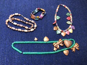 3 Necklaces 1 Bracelet