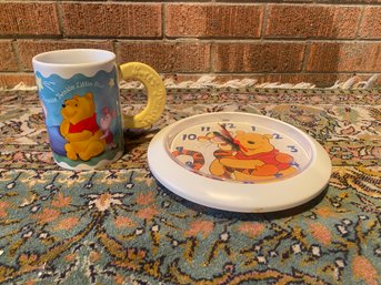 Winnie The Pooh Clock And Mug