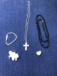 2 Necklaces, 1 Bracelet, & 2 Rings