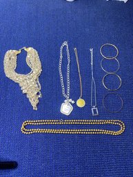 5 Necklaces And 4 Bangle Bracelets