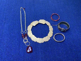 2 Necklaces And 3 Bracelets