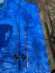 2 Fishing Poles And Reels