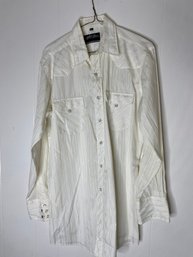 Vintage Hose White Button Down - Size Medium