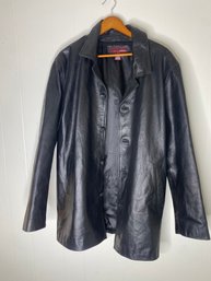 Merona Leather Jacket - Size Large