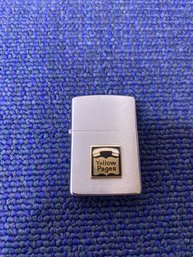 Vintage Yellow Pages Zippo Lighter