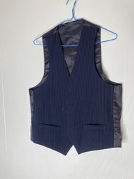 Blue Suit Vest - Size Small