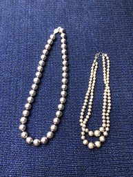 2 Necklaces- Gray In Color