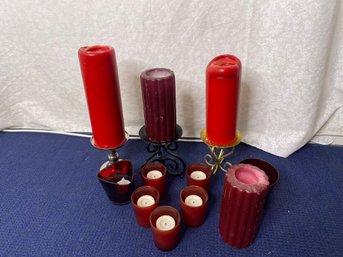 Bundle Of Candles/holders