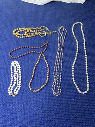 6 Bronze /gold Necklaces