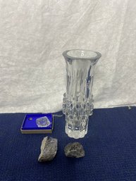 SKruf Lead Crystal Vase And More