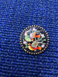 Vintage Beaded Pin- Made In Italy
