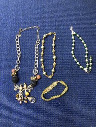 3 Necklaces & 1 Bracelet