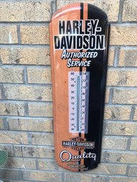 Harley Davidson Metal Thermometer