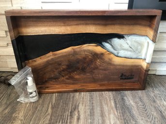 Black Cat Timber Wood Tray