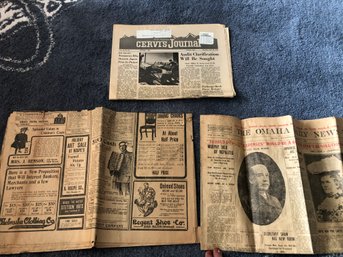 Bundle Of Old Newspapers