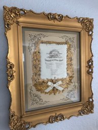 Antique Gold Frame And Art