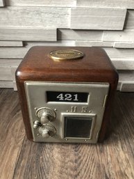 Antique Post Office Lock Box Bank