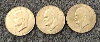 1972, 1974, 1977 $1 Coins