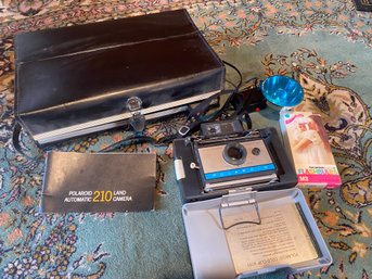 Polaroid 210 Camera & Case