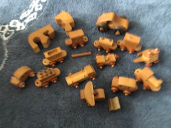 Set Of Wood Car/trains