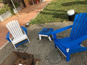 Adirondack Chairs And Table