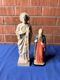 Two Plastic Jesus Statues