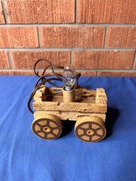 Wood Wagon Lamp