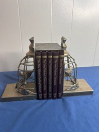 Bird Book Ends With Books