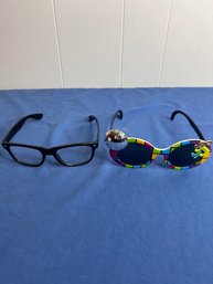 Glasses And Disco Sunglasses