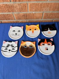 Bandwagon Ceramic Cat Plates