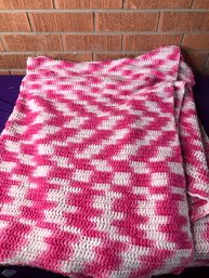 Pink And White Blanket